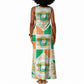 Ivory Coast Christmas Tank Maxi Dress Patchwork Style