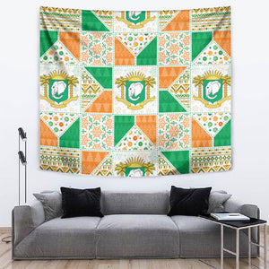Ivory Coast Christmas Tapestry Patchwork Style