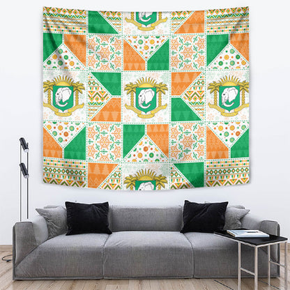 Ivory Coast Christmas Tapestry Patchwork Style