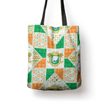 Ivory Coast Christmas Tote Bag Patchwork Style