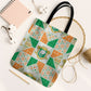 Ivory Coast Christmas Tote Bag Patchwork Style