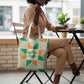 Ivory Coast Christmas Tote Bag Patchwork Style
