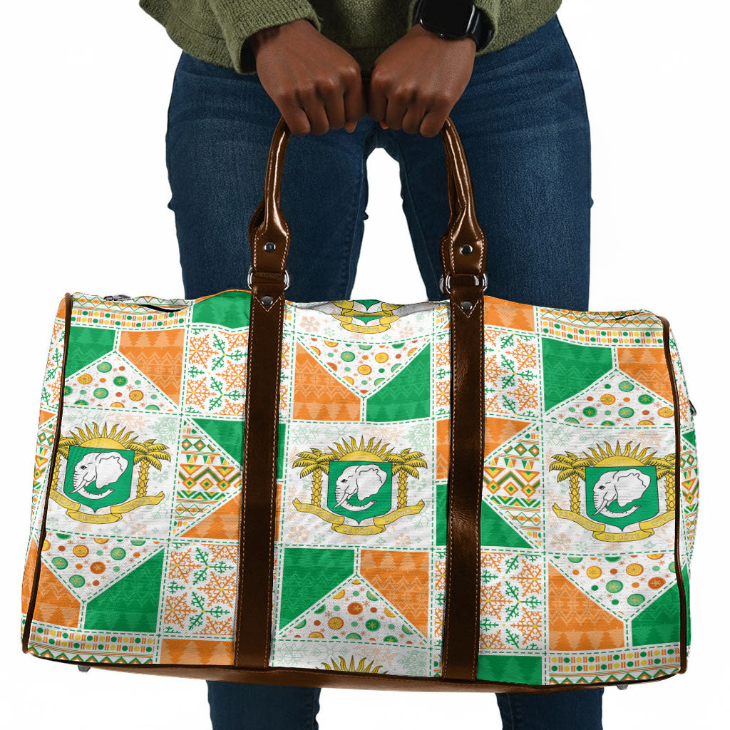 Ivory Coast Christmas Travel Bag Patchwork Style