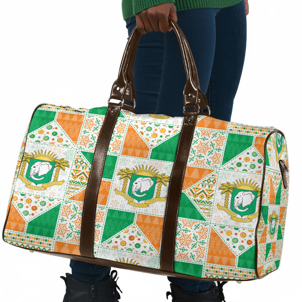 Ivory Coast Christmas Travel Bag Patchwork Style