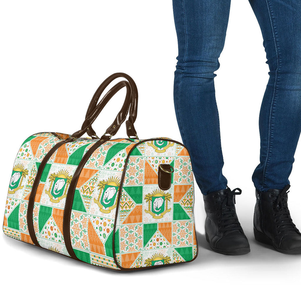 Ivory Coast Christmas Travel Bag Patchwork Style