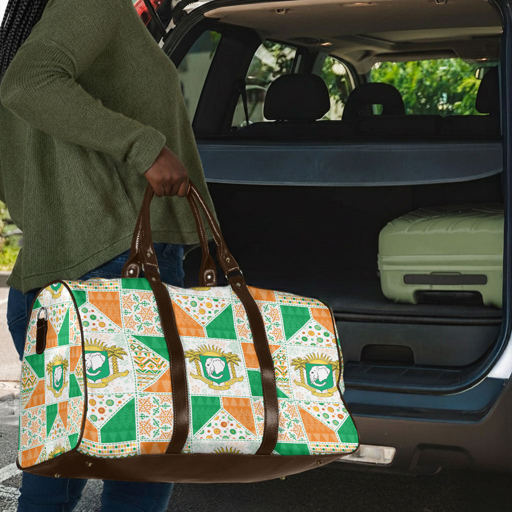 Ivory Coast Christmas Travel Bag Patchwork Style