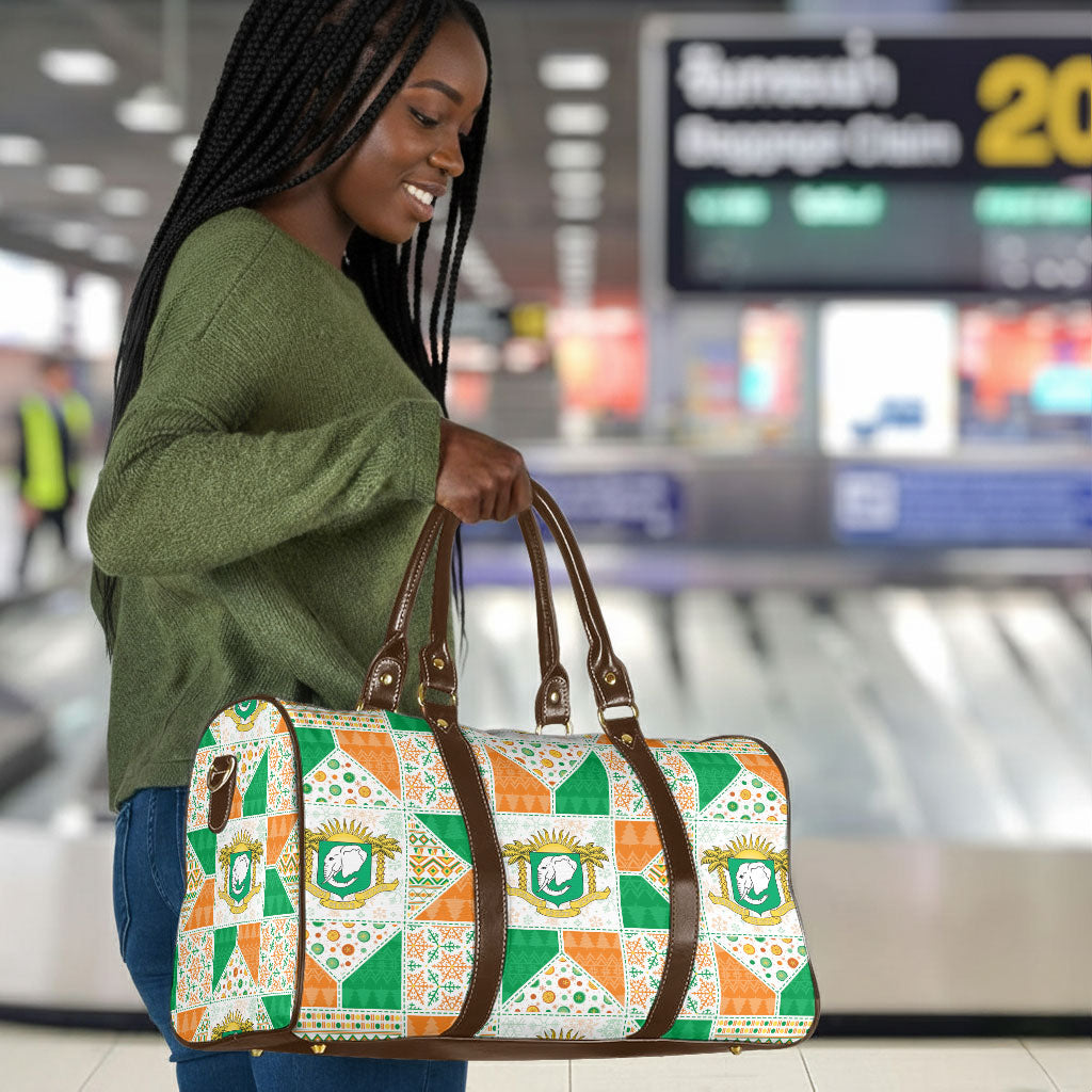 Ivory Coast Christmas Travel Bag Patchwork Style