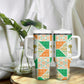 Ivory Coast Christmas Tumbler With Handle Patchwork Style
