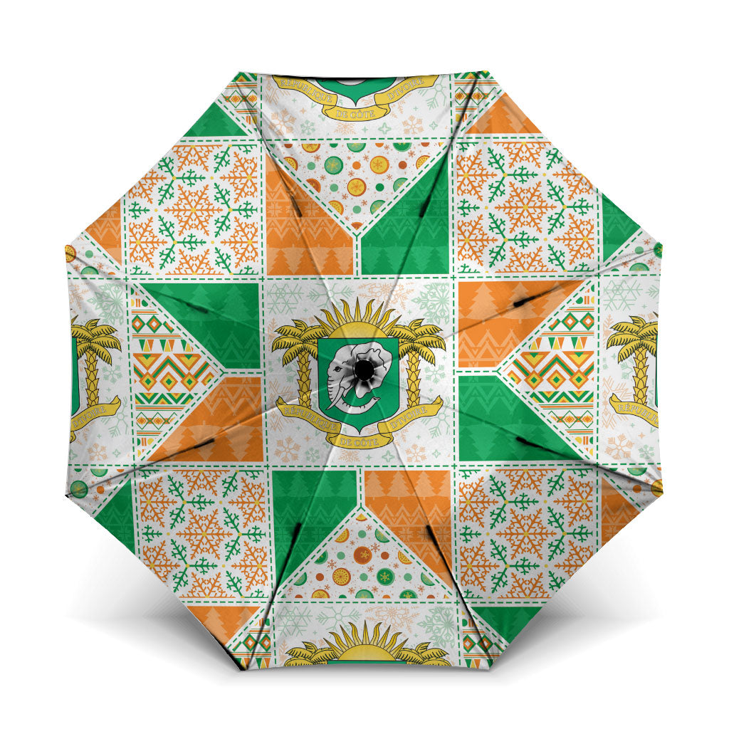 Ivory Coast Christmas Umbrella Patchwork Style