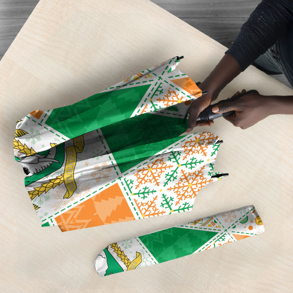 Ivory Coast Christmas Umbrella Patchwork Style
