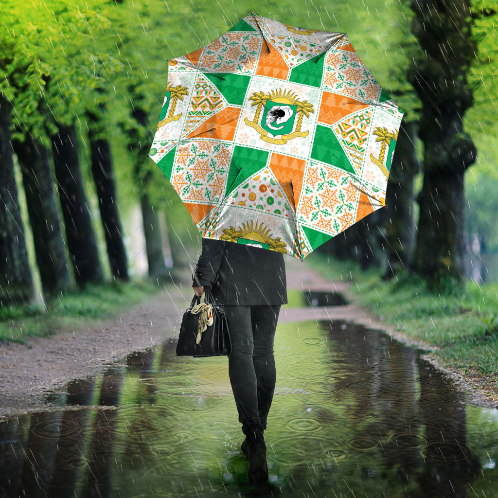 Ivory Coast Christmas Umbrella Patchwork Style