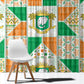 Ivory Coast Christmas Window Curtain Patchwork Style