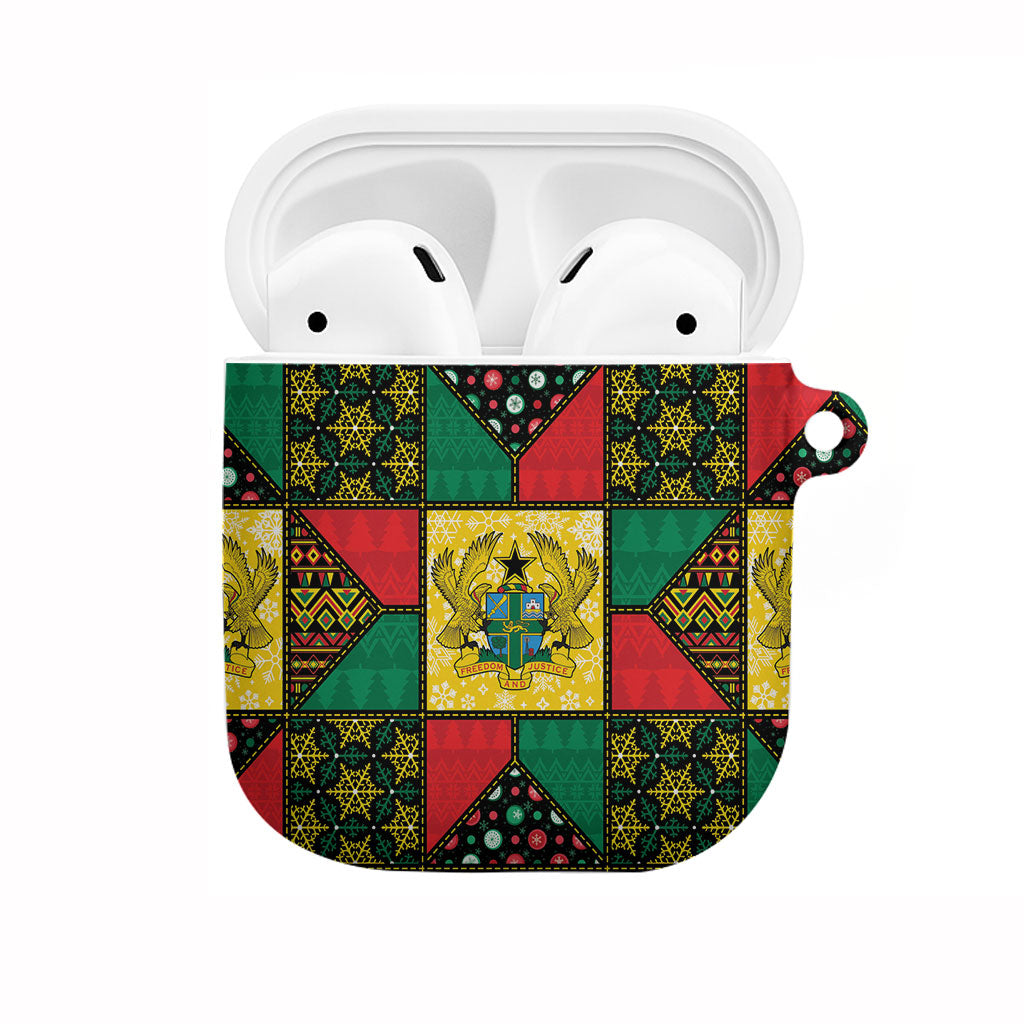 Ghana Christmas AirPods Case Patchwork Style