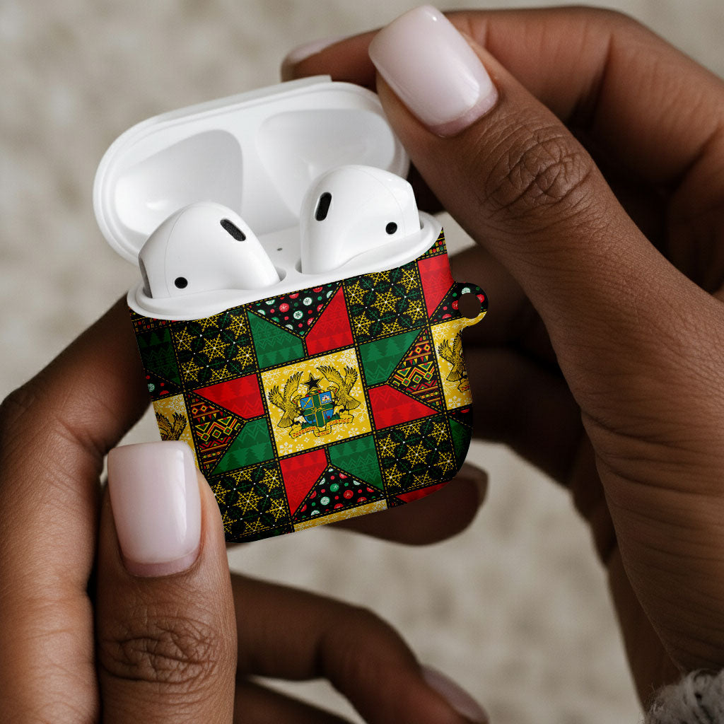Ghana Christmas AirPods Case Patchwork Style