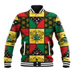 Ghana Christmas Baseball Jacket Patchwork Style