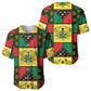 Ghana Christmas Baseball Jersey Patchwork Style