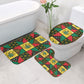 Ghana Christmas Bathroom Set Patchwork Style
