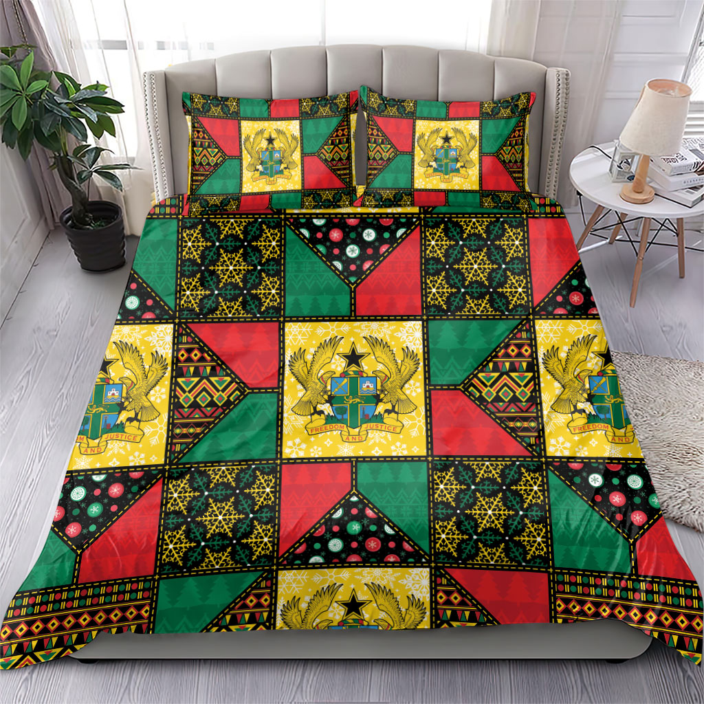 Ghana Christmas Bedding Set Patchwork Style
