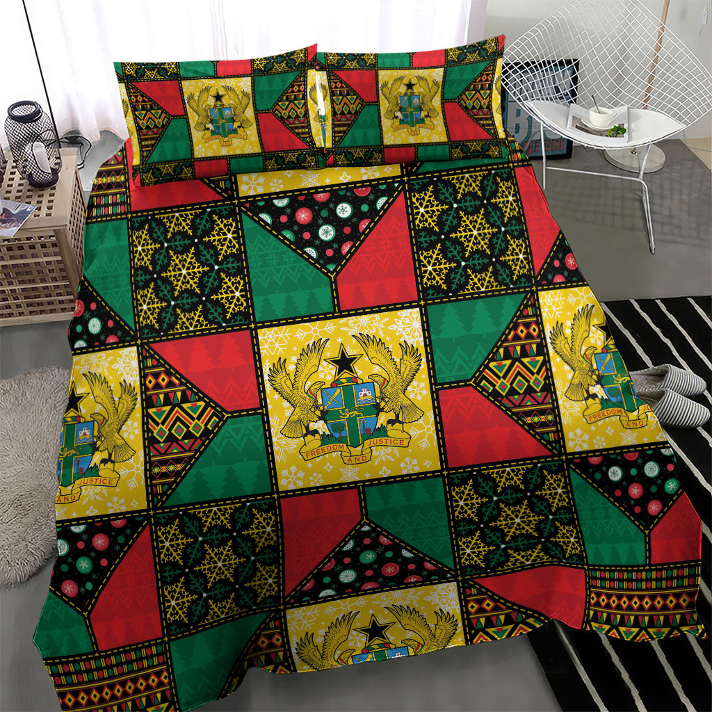 Ghana Christmas Bedding Set Patchwork Style