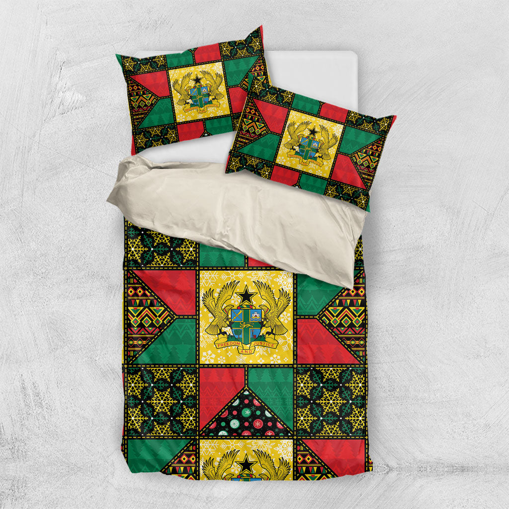 Ghana Christmas Bedding Set Patchwork Style