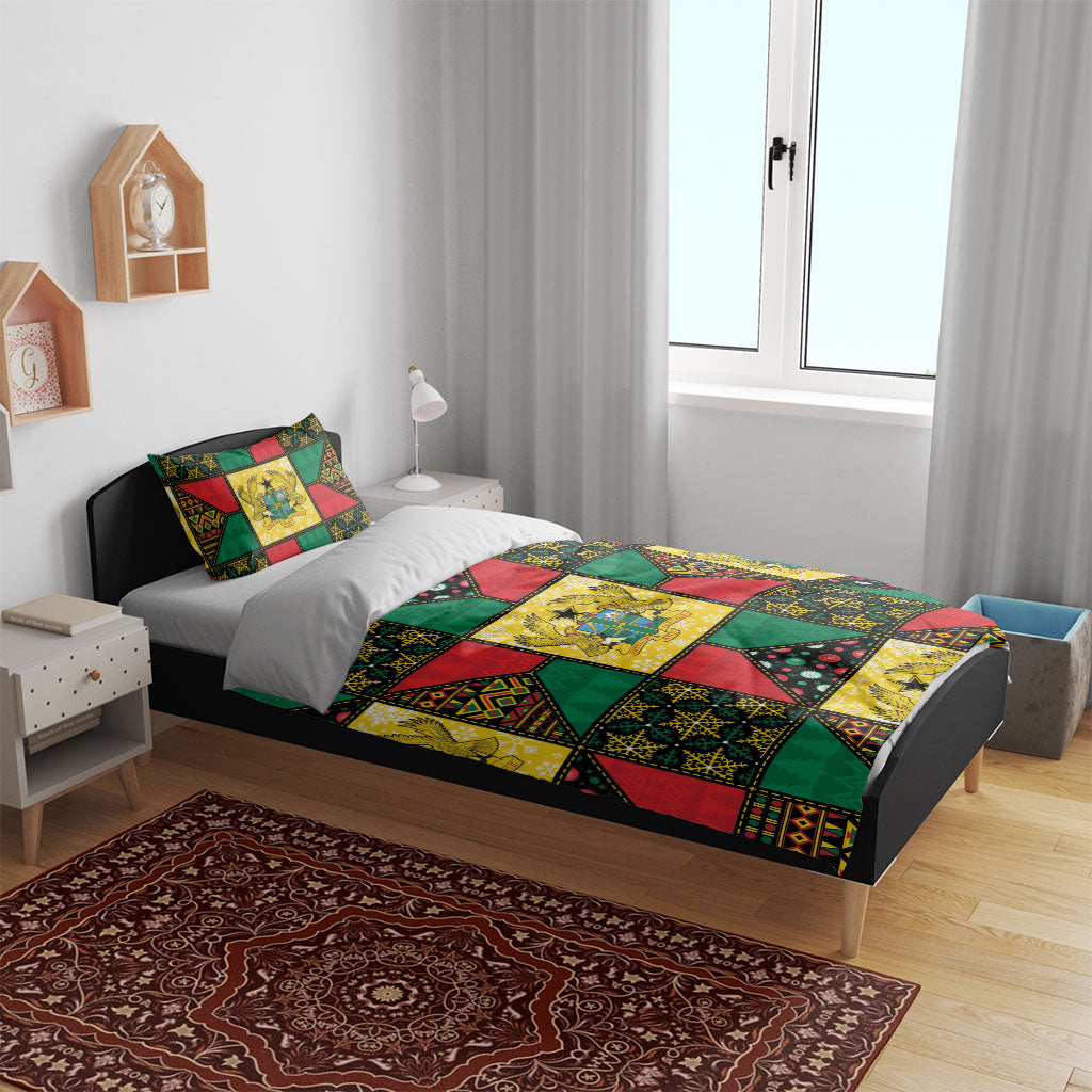 Ghana Christmas Bedding Set Patchwork Style