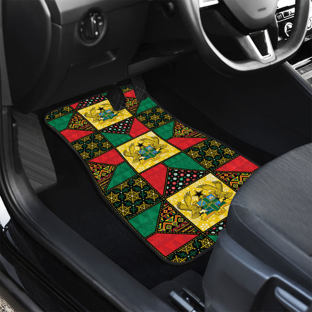 Ghana Christmas Car Mats Patchwork Style