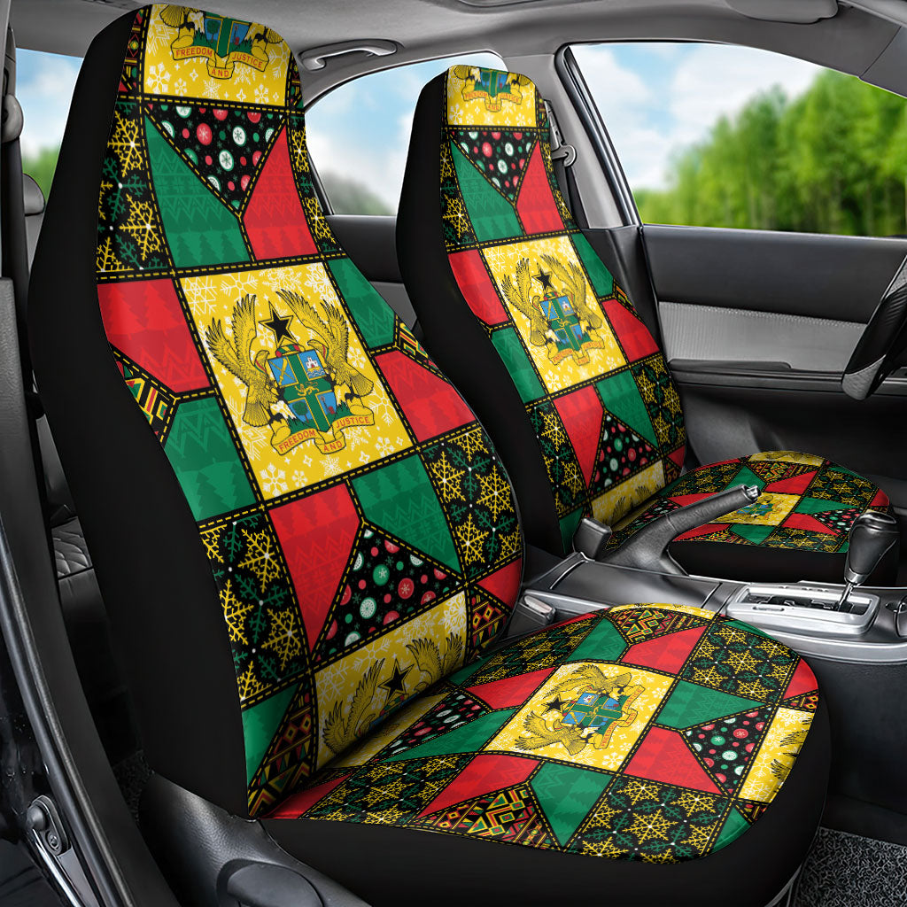 Ghana Christmas Car Seat Cover Patchwork Style