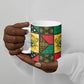 Ghana Christmas Ceramic Mug Patchwork Style