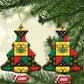Ghana Christmas Ceramic Ornament Patchwork Style