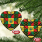 Ghana Christmas Ceramic Ornament Patchwork Style