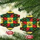 Ghana Christmas Ceramic Ornament Patchwork Style