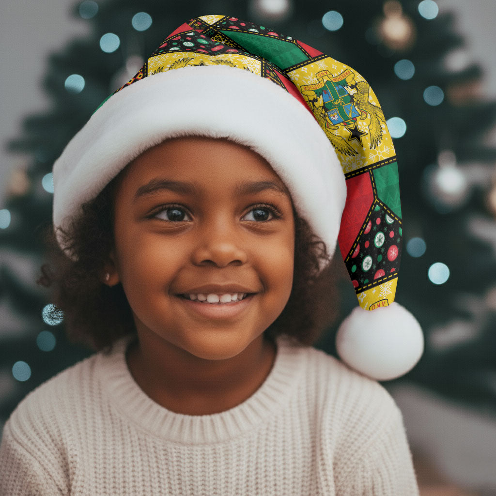 Ghana Christmas Santa Hat Patchwork Style