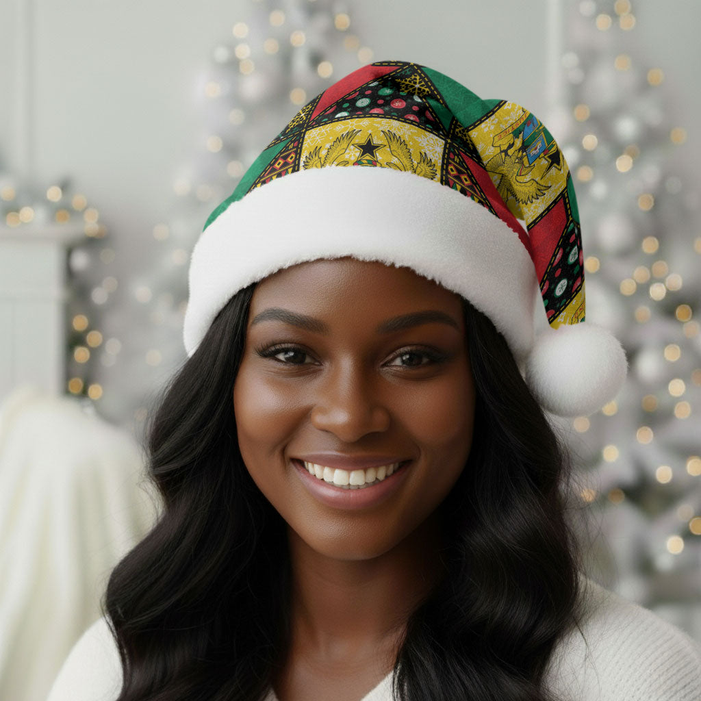 Ghana Christmas Santa Hat Patchwork Style