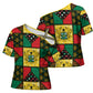 Ghana Christmas Cross Shoulder Shirt Patchwork Style