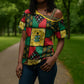 Ghana Christmas Cross Shoulder Shirt Patchwork Style