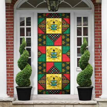 Ghana Christmas Door Cover Patchwork Style