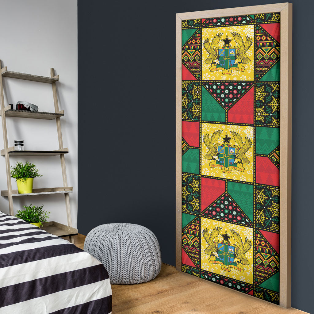 Ghana Christmas Door Cover Patchwork Style