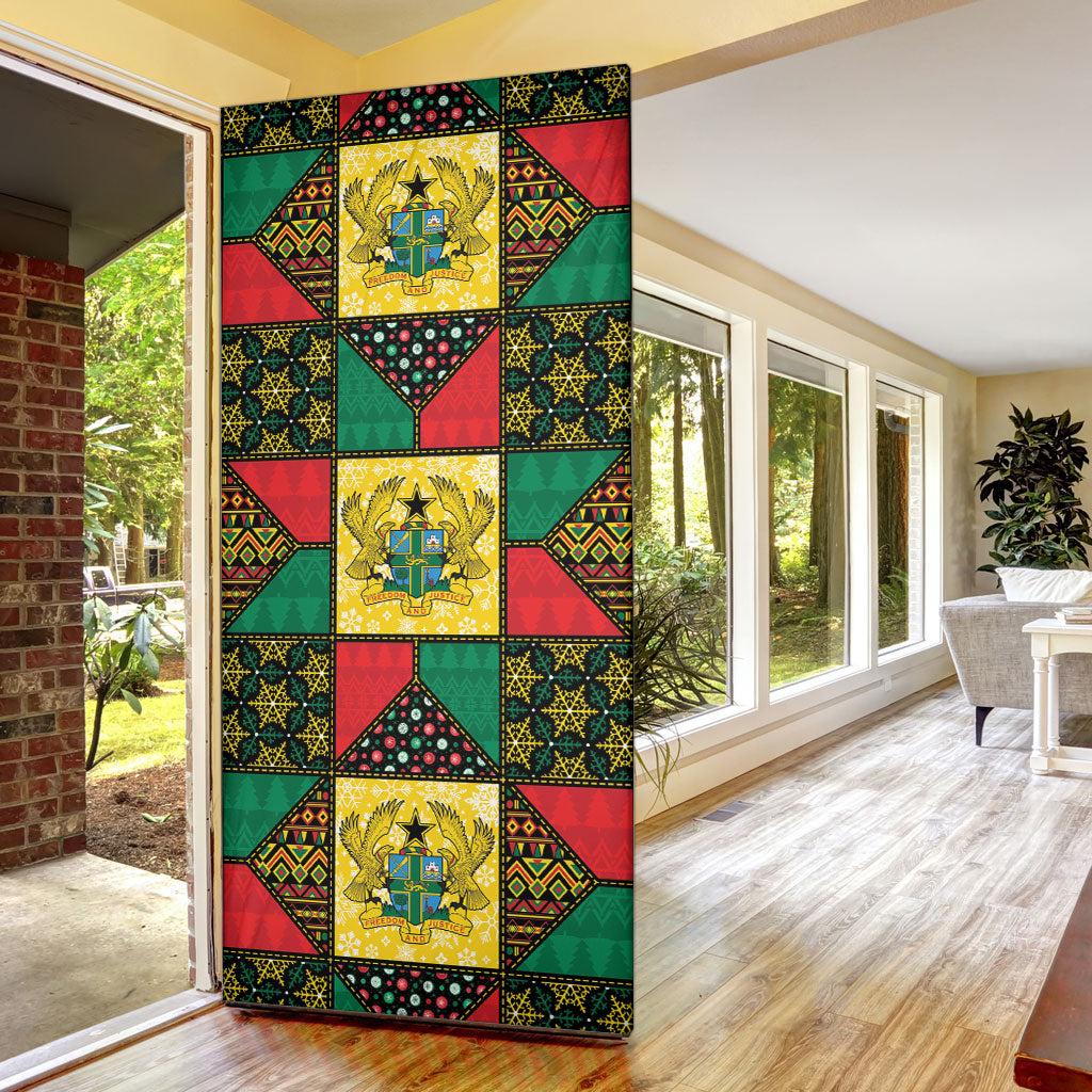 Ghana Christmas Door Cover Patchwork Style