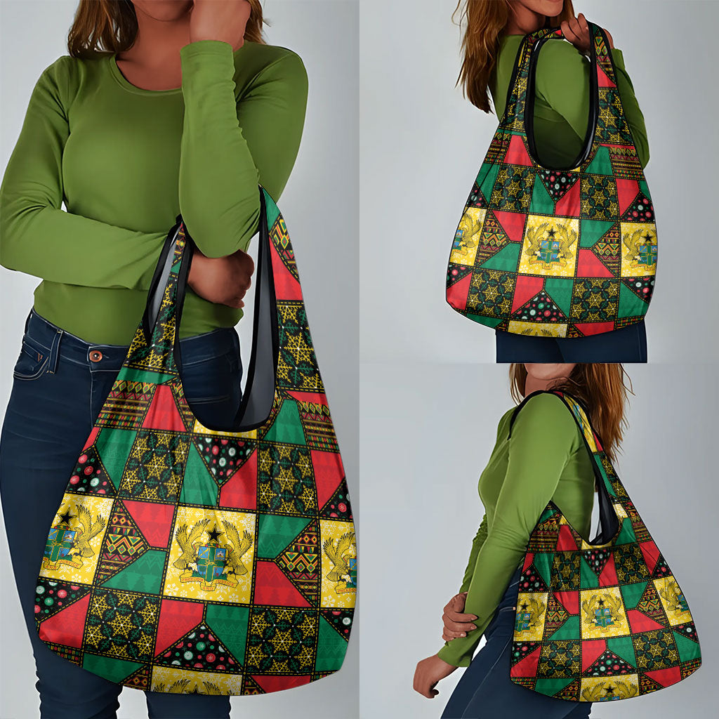 Ghana Christmas Grocery Bag Patchwork Style