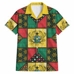 Ghana Christmas Hawaiian Shirt Patchwork Style