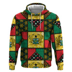 Ghana Christmas Hoodie Patchwork Style