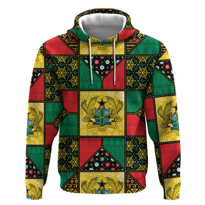 Ghana Christmas Hoodie Patchwork Style