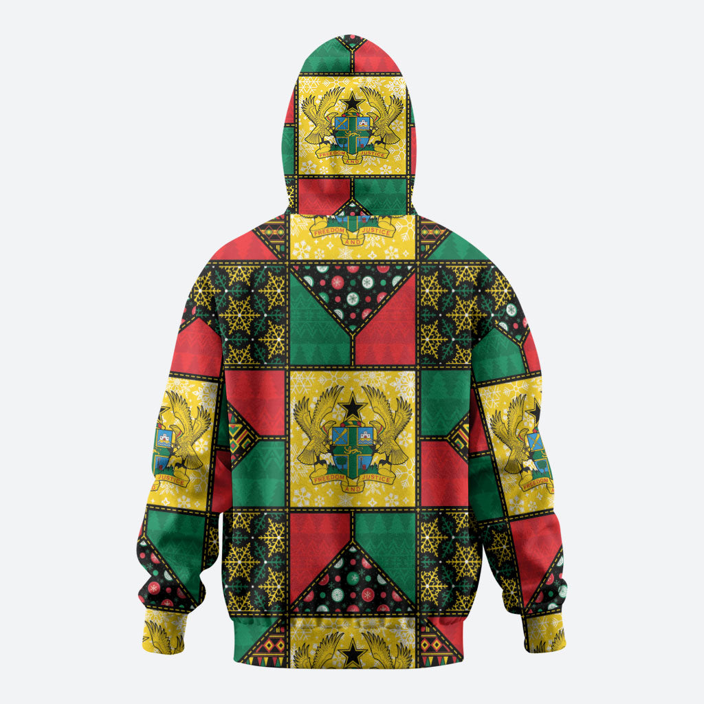 Ghana Christmas Hoodie Patchwork Style