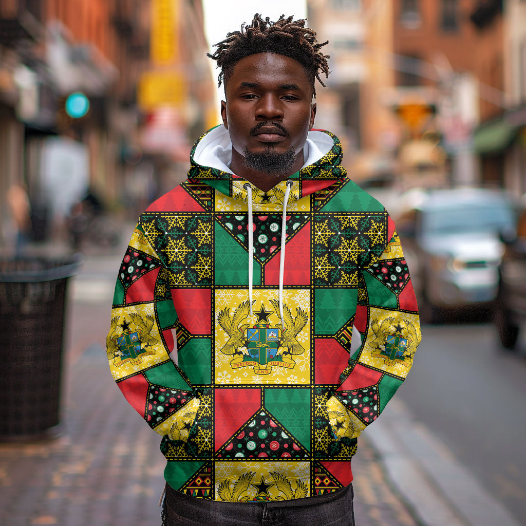Ghana Christmas Hoodie Patchwork Style