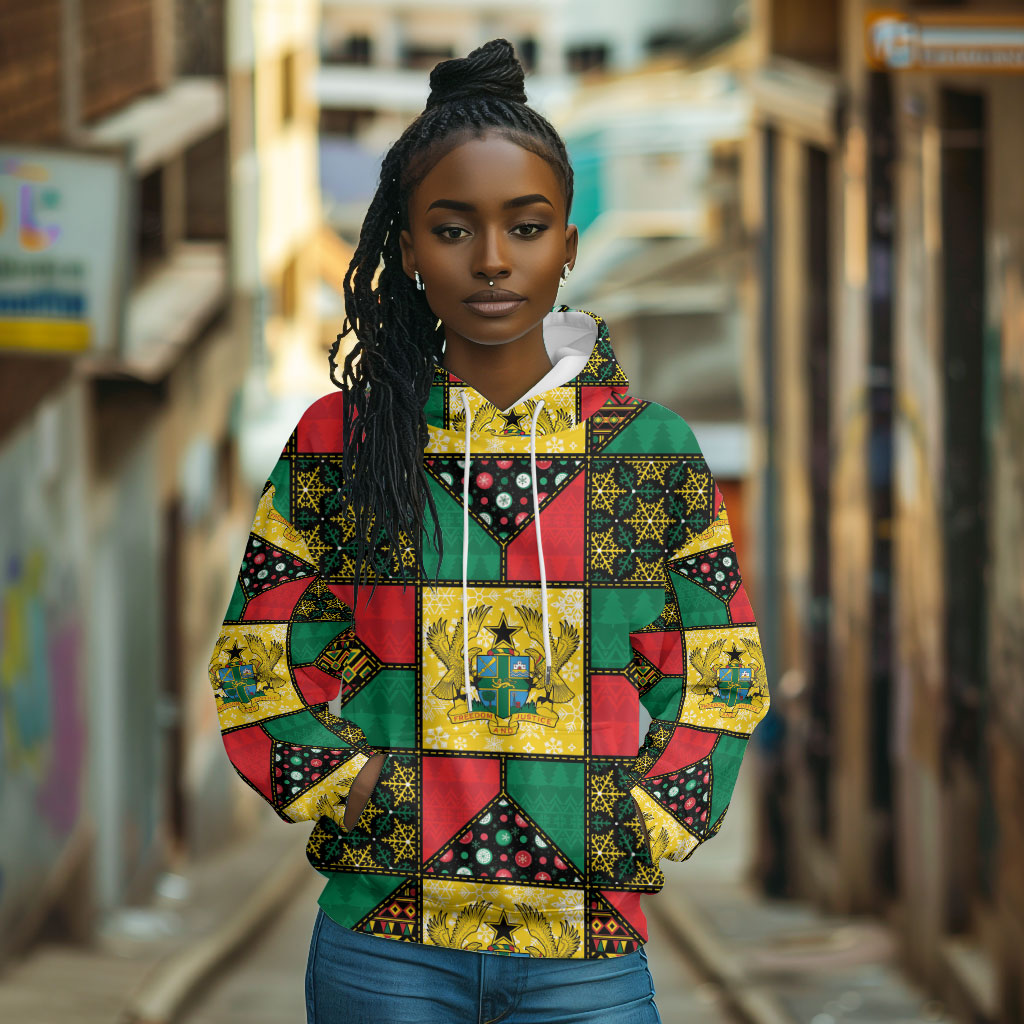 Ghana Christmas Hoodie Patchwork Style