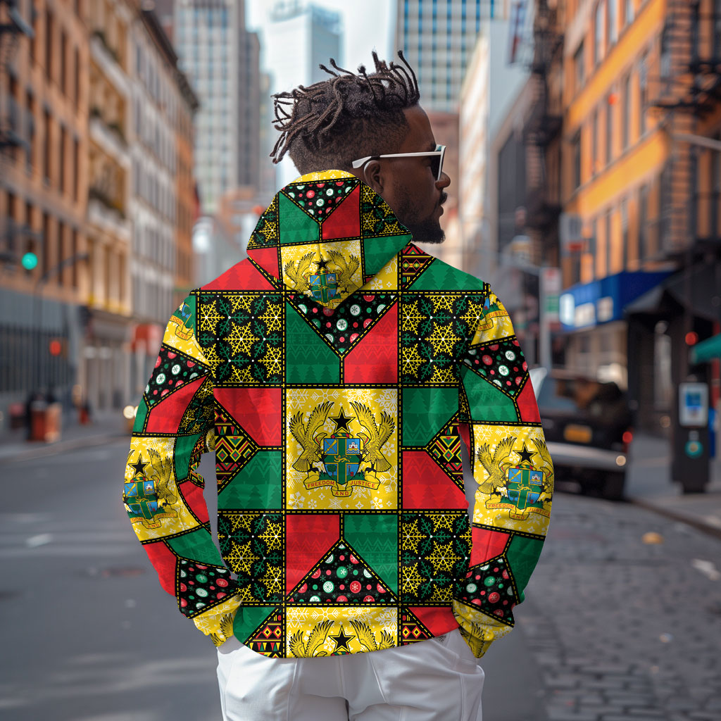 Ghana Christmas Hoodie Patchwork Style
