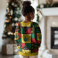 Ghana Christmas Kid Ugly Christmas Sweater Patchwork Style