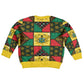 Ghana Christmas Kid Ugly Christmas Sweater Patchwork Style