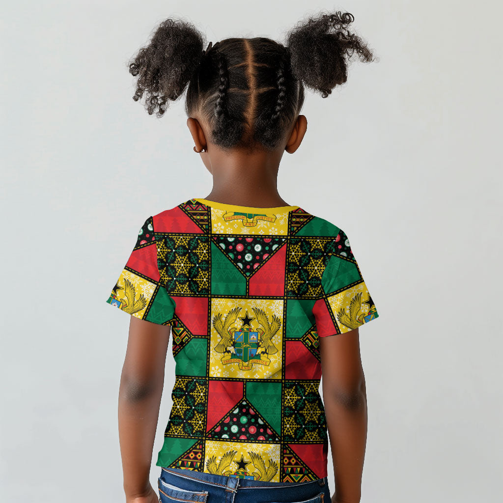 Ghana Christmas Kid T shirt Patchwork Style