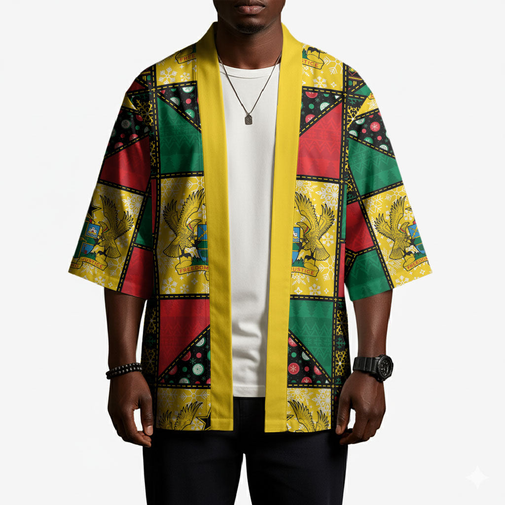 Ghana Christmas Kimono Patchwork Style